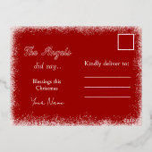 天使のノエルは言った 箔シーズンポストカード (裏面)