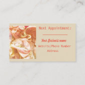 天使のハートのホリスティックな霊魂の健康マッサージ 名刺 (裏面)