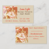 天使のハートのホリスティックな霊魂の健康マッサージ 名刺 (正面/裏面)