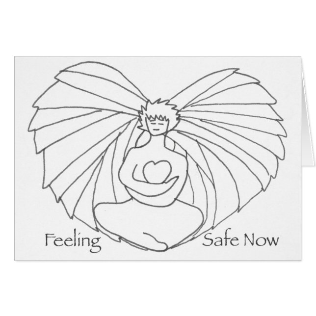 天使のハートカード (正面横)