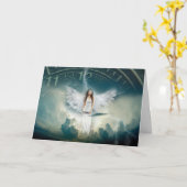 天使のファンタジー カード (黄色い花)