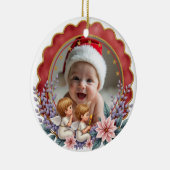 天使のファースト・ノエル 赤ちゃんのクリスマス1st Xmas 両面 セラミックオーナメント (右)