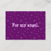 天使のフクロウ 名刺 (裏面)