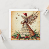 天使のフラットグリーティングカード カード (正面/裏面インサイチュ)