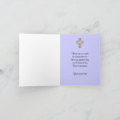 天使のフレーム ありがとうカード 初聖体拝領 サンキューカード (内部)