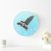 天使のブタ ラージ壁時計 (ホーム)