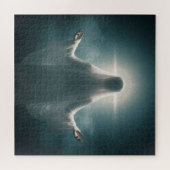 天使のベッドの精神の持ち上げ腕の雲の上 ジグソーパズル (横)