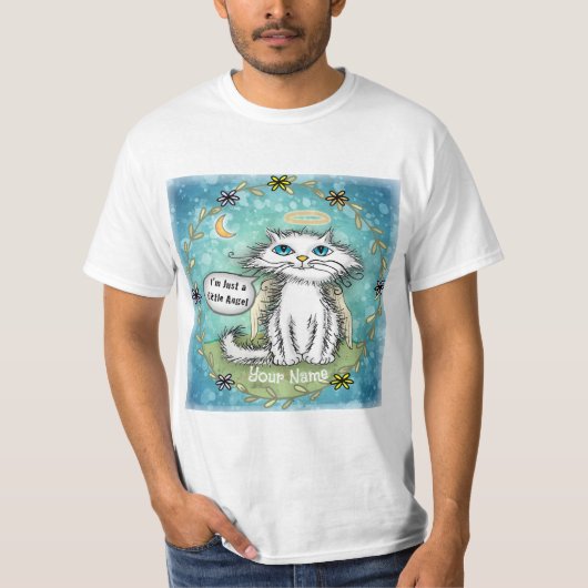 天使のボロ猫 Tシャツ (正面)
