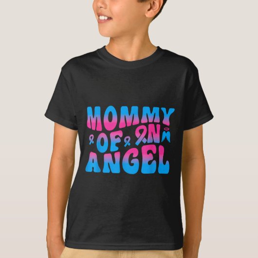 天使のママ 乳幼児喪失追悼 Tシャツ (正面)