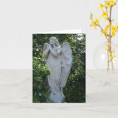 天使のメッセージカードを祈ること カード (黄色い花)