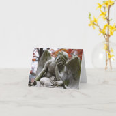 天使のメッセージカード カード (黄色い花)