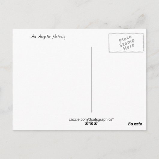 天使のメロディー葉書 ポストカード (裏面)