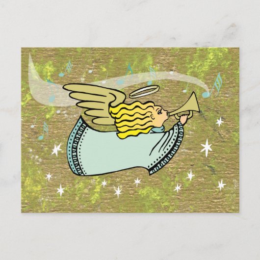 天使のメロディー葉書 ポストカード (正面)