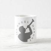 天使のモローニのマグの灰色 コーヒーマグカップ (中央)