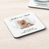 天使のヨークシャーテリアのコースター コースター (左側)
