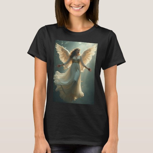 天使のレディースTシャツ Tシャツ (正面)