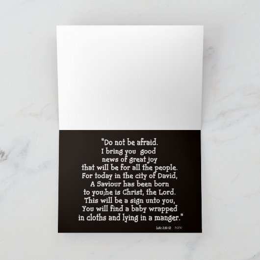 天使のレトロのChristrmasカードによって訪問される羊飼い シーズンカード (内部)