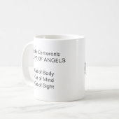 天使のロゴのマグの裁判所 コーヒーマグカップ (正面左)