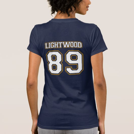 天使のロゴ- Lightwood 89 Tシャツ (裏面)