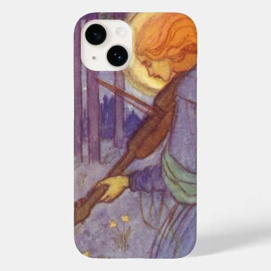 天使のヴァイオリン奏者、ヴィンテージ・ミュージック Case-Mate iPhoneケース (裏面)