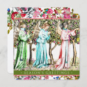 天使のヴィンテージ フラワーリミックス シーズンカード (正面/裏面)