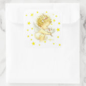 天使の付いたシール スクエアシール (バッグ)