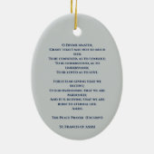 天使の付いたポルトガルの青と白の壁タイル セラミックオーナメント (裏面)