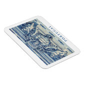 天使の付いたポルトガルの青と白の壁タイル マグネット (右側)