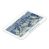 天使の付いたポルトガルの青と白の壁タイル マグネット (左側)