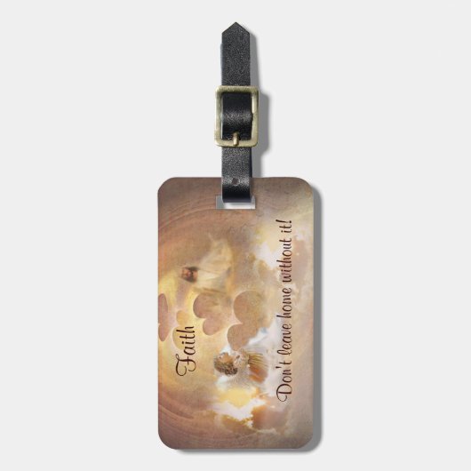 天使の信頼-それなしでは家に去らないで下さい ラゲッジタグ (正面縦)