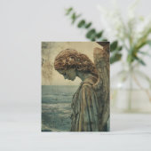 天使の像とパティナ ポストカード (スタンド正面)