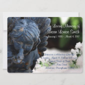 天使の像の供養のお知らせ 招待状 (正面)