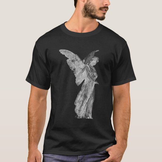 天使の像動揺してのクラシック翼 Tシャツ (正面)