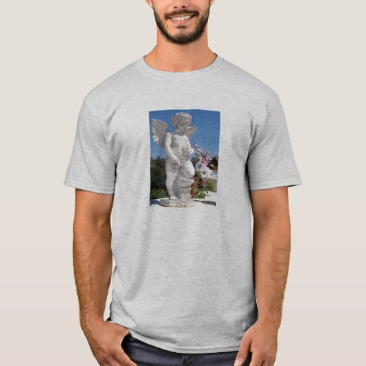 天使の像（灰色） Tシャツ (正面)