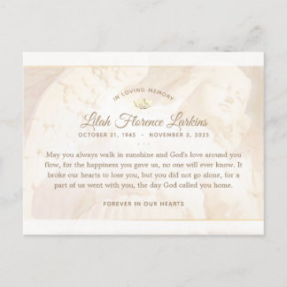 天使の光 お悔やみ 謝恩 ポストカード