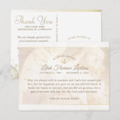 天使の光　お悔やみ 謝恩 ポストカード (正面/裏面)