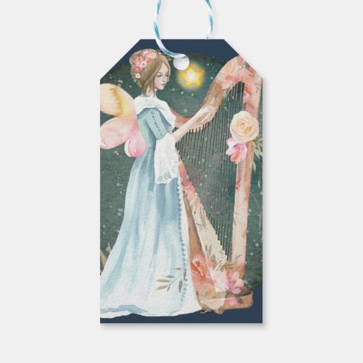 天使の冬の音楽遊の天使 ギフトタグ (裏面)