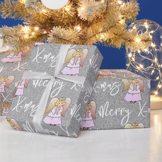 天使の包装紙 ラッピングペーパー (クリスマス)