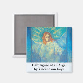 天使の半身像 ヴィンセント・ヴァン・ゴッホ マグネット (正面/裏面)
