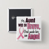 天使の叔母さん乳癌のTシャツ及び服装 缶バッジ (正面&裏面)