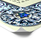 天使の呼び出し |ヘブライ語、英語 ポスター (角)