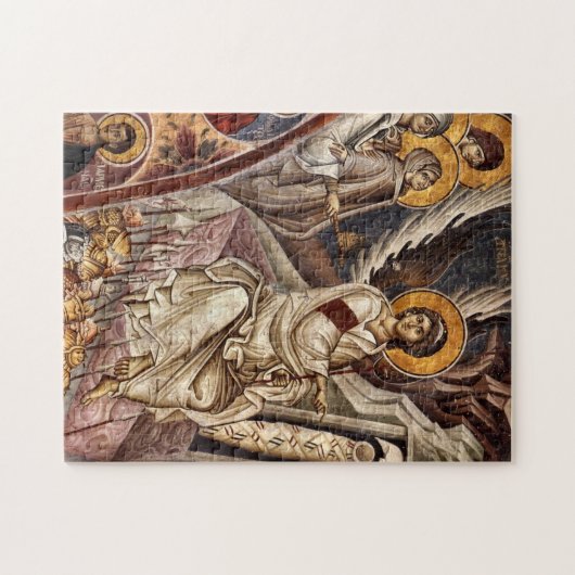 天使の墓の正教会のキリスト教のアイコン ジグソーパズル (横)