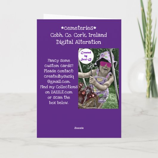 天使の墓石 カード (裏面)