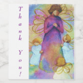 天使の天使ありがとうワイン ワインラベル (シングルラベル)