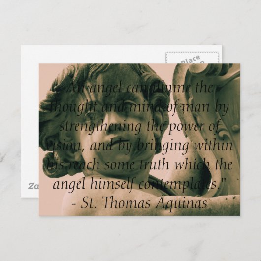 天使の天使引用文 – 天使の見積 ポストカード (正面/裏面)