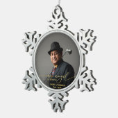 天使の天国 | 金箔記念写真 スノーフレークピューターオーナメント (右)