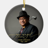 天使の天国 | 金箔記念写真 セラミックオーナメント (正面)