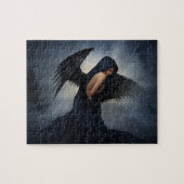 天使の女は悲しい芸術かわいらしを ジグソーパズル (横)