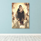 天使の女王レジーナ・アンジェロラムby Bouguerau キャンバスプリント (インサイチュ (ウッドフロア))