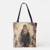 天使の女王 レジーナ アンゲロルム（Bouguereauによる） トートバッグ (裏面)